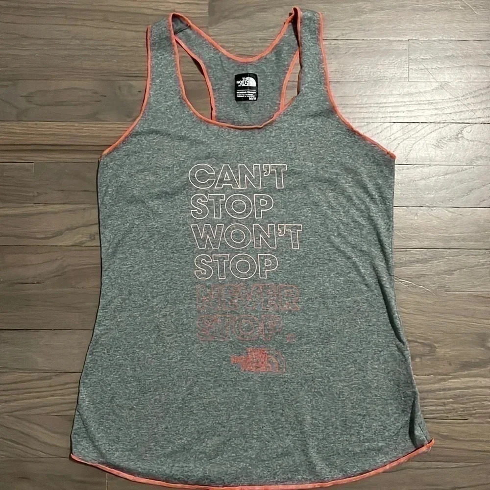 The North Face Gray Women’s Cant Stop Wont Stop Never Stop Tank Medium